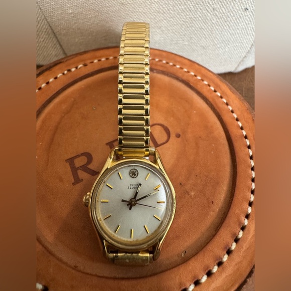 jostens Accessories - Vintage Jostens GE Gold and Silver Stretch Band Watch